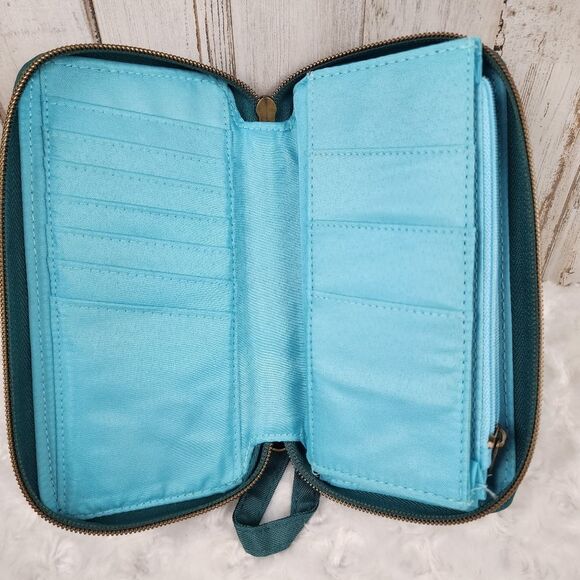 Travelon Safe ID RFID Blocking Wallet Teal - Picture 3 of 8